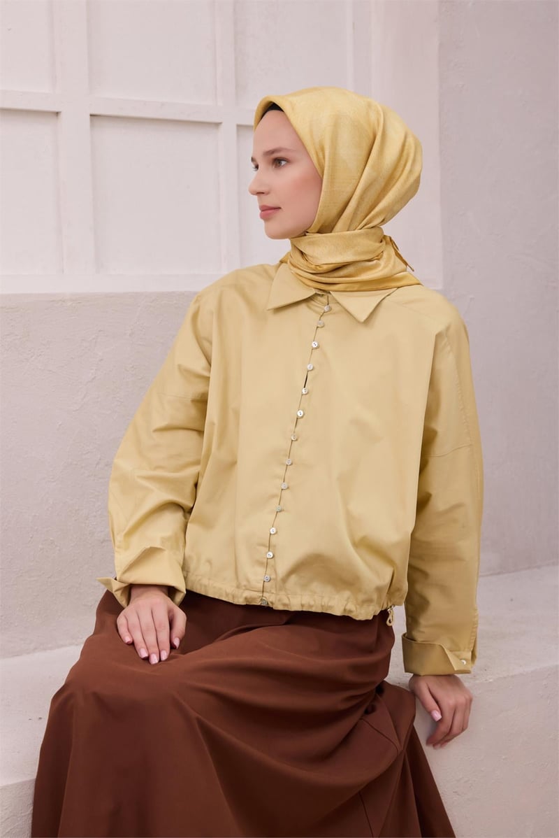 {URUNSEO_TITLE} | BELLI | BELLİ İPEK EŞARP | BELLİ GEOMETİK DESEN İPEK EŞARP 4201D (TWILL) SARI - 33