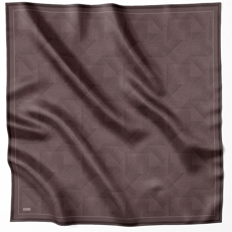 {URUNSEO_TITLE} | BELLI | BELLİ İPEK EŞARP | BELLİ GEOMETİK DESEN İPEK EŞARP 4201D (TWILL) KAHVE - 40