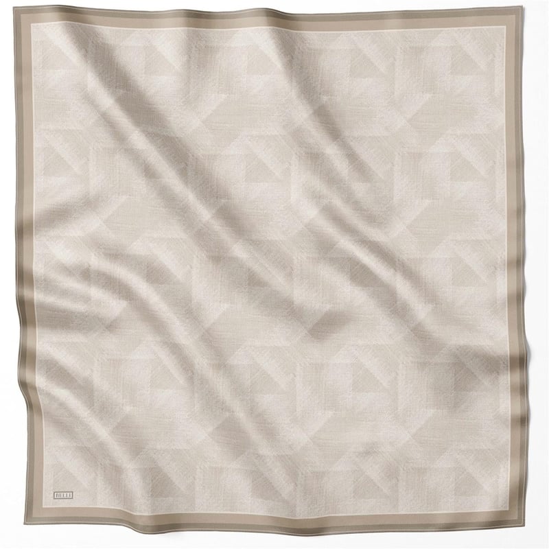 {URUNSEO_TITLE} | BELLI | BELLİ İPEK EŞARP | BELLİ GEOMETİK DESEN İPEK EŞARP 4201D (TWILL) TAŞ - 31