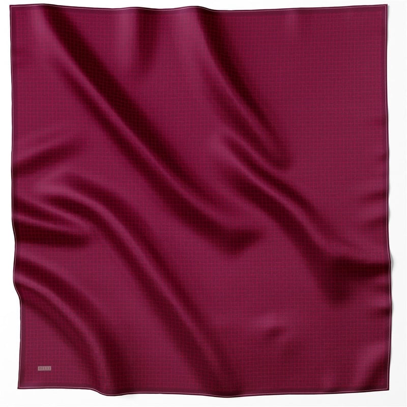 {URUNSEO_TITLE} | BELLI | BELLİ İPEK EŞARP | BELLİ GEOMETİK DESEN İPEK EŞARP 4203D (TWILL) BORDO - 01
