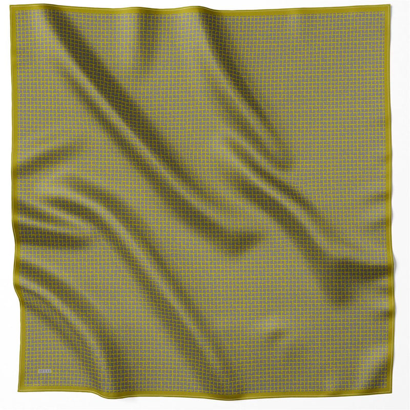 {URUNSEO_TITLE} | BELLI | BELLİ İPEK EŞARP | BELLİ GEOMETİK DESEN İPEK EŞARP 4203D (TWILL) YEŞİL - 35