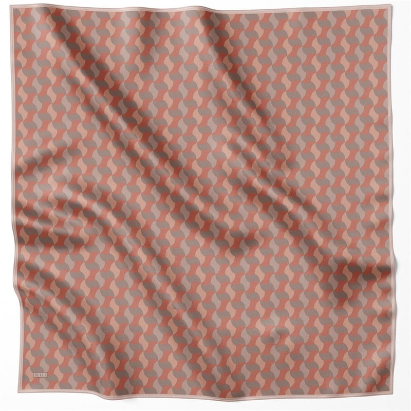 {URUNSEO_TITLE} | BELLI | BELLİ İPEK EŞARP | BELLİ GEOMETİK DESEN İPEK EŞARP 4211D (TWILL) KİREMİT - 34