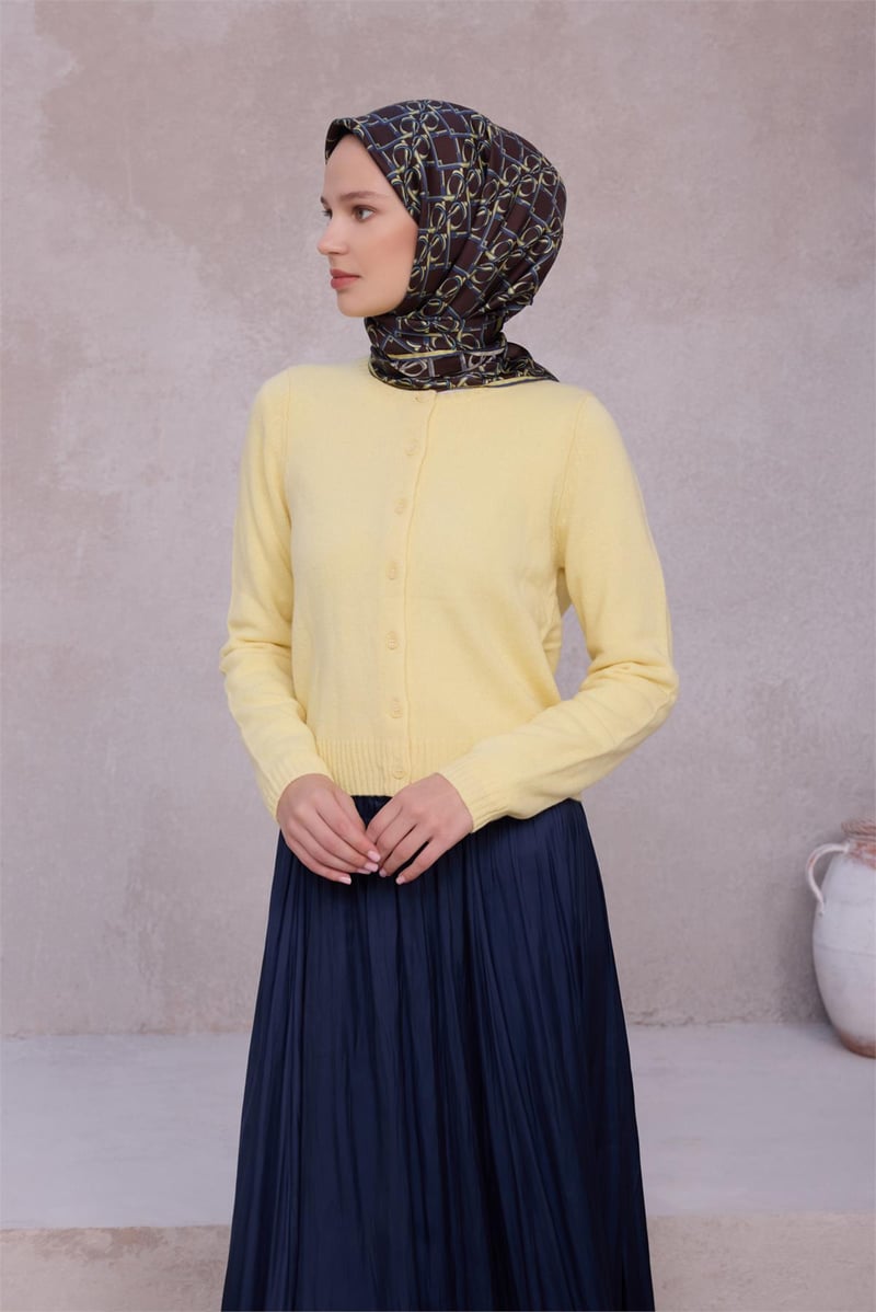 {URUNSEO_TITLE} | BELLI | BELLİ İPEK EŞARP | BELLİ GEOMETİK DESEN İPEK EŞARP 4214D (TWILL) KAHVE - 81