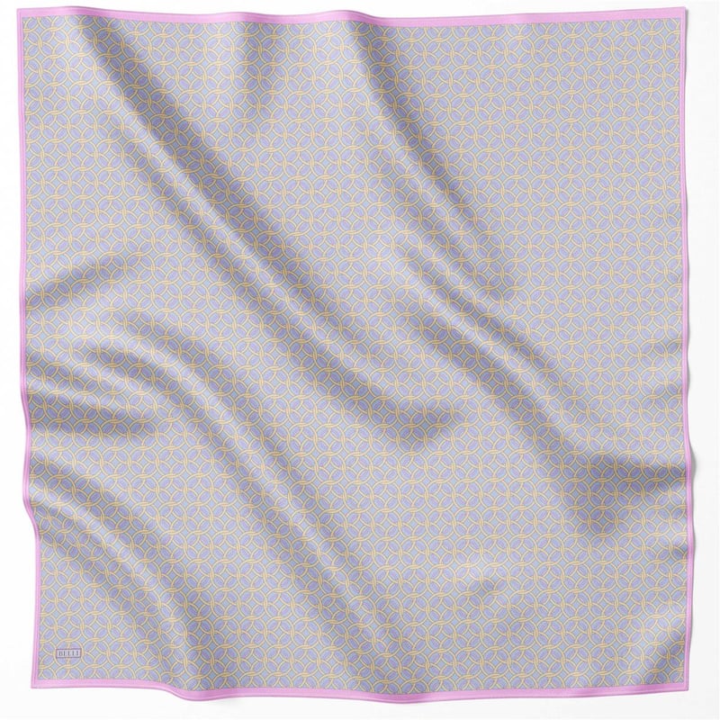 {URUNSEO_TITLE} | BELLI | BELLİ İPEK EŞARP | BELLİ GEOMETİK DESEN İPEK EŞARP 4215D (TWILL) LİLA - 54