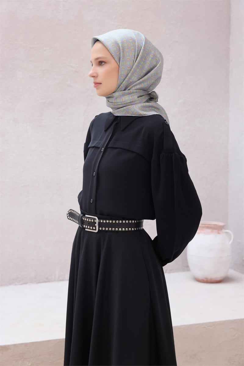 {URUNSEO_TITLE} | BELLI | BELLİ İPEK EŞARP | BELLİ GEOMETİK DESEN İPEK EŞARP 4215D (TWILL) MİNT - 63