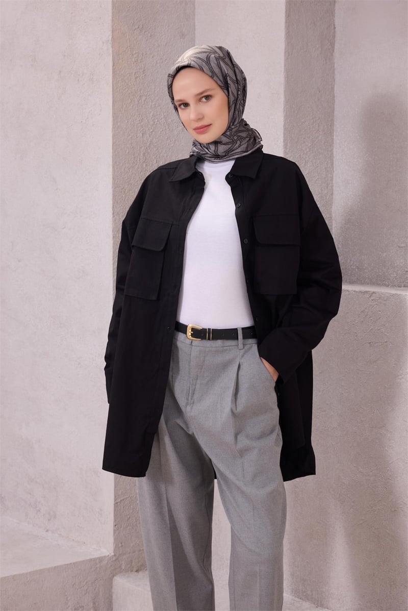 {URUNSEO_TITLE} | BELLI | BELLİ İPEK EŞARP | BELLİ GEOMETİK DESEN İPEK EŞARP 4221D (TWILL) GRİ - 05