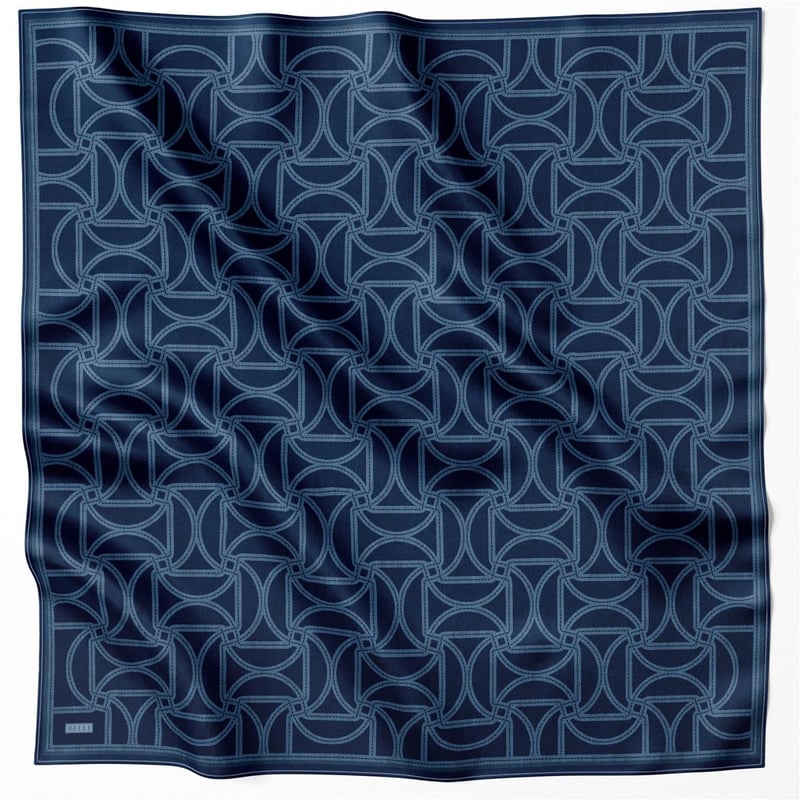 {URUNSEO_TITLE} | BELLI | BELLİ İPEK EŞARP | BELLİ GEOMETİK DESEN İPEK EŞARP 4221D (TWILL) LACİVERT - 56