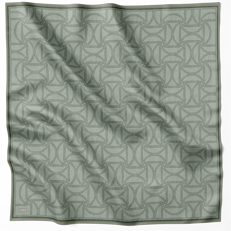 {URUNSEO_TITLE} | BELLI | BELLİ İPEK EŞARP | BELLİ GEOMETİK DESEN İPEK EŞARP 4221D (TWILL) MİNT - 34