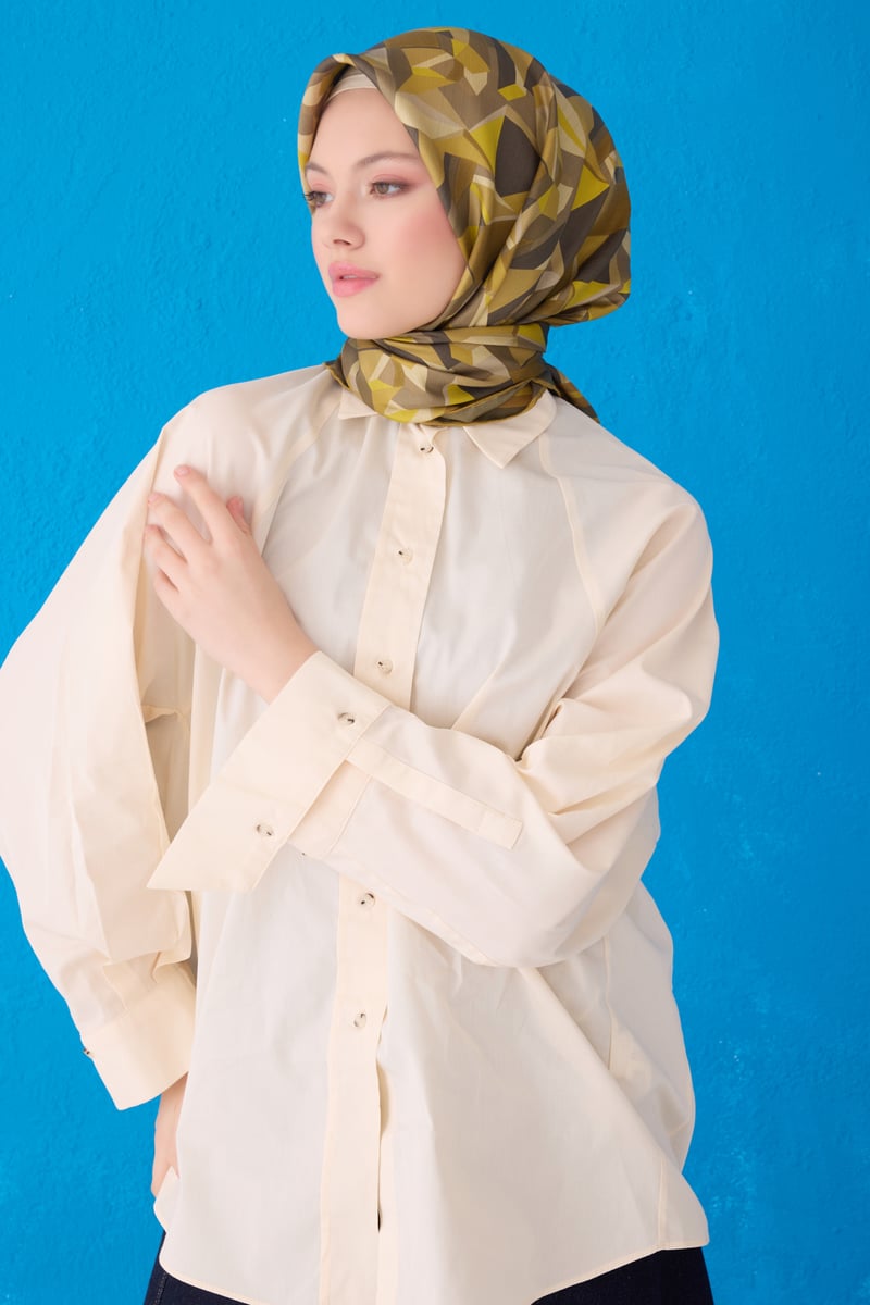 {URUNSEO_TITLE} | BELLI | BELLİ İPEK EŞARP | BELLİ GEOMETRIK DESEN İPEK EŞARP 4106D TWILL - 82