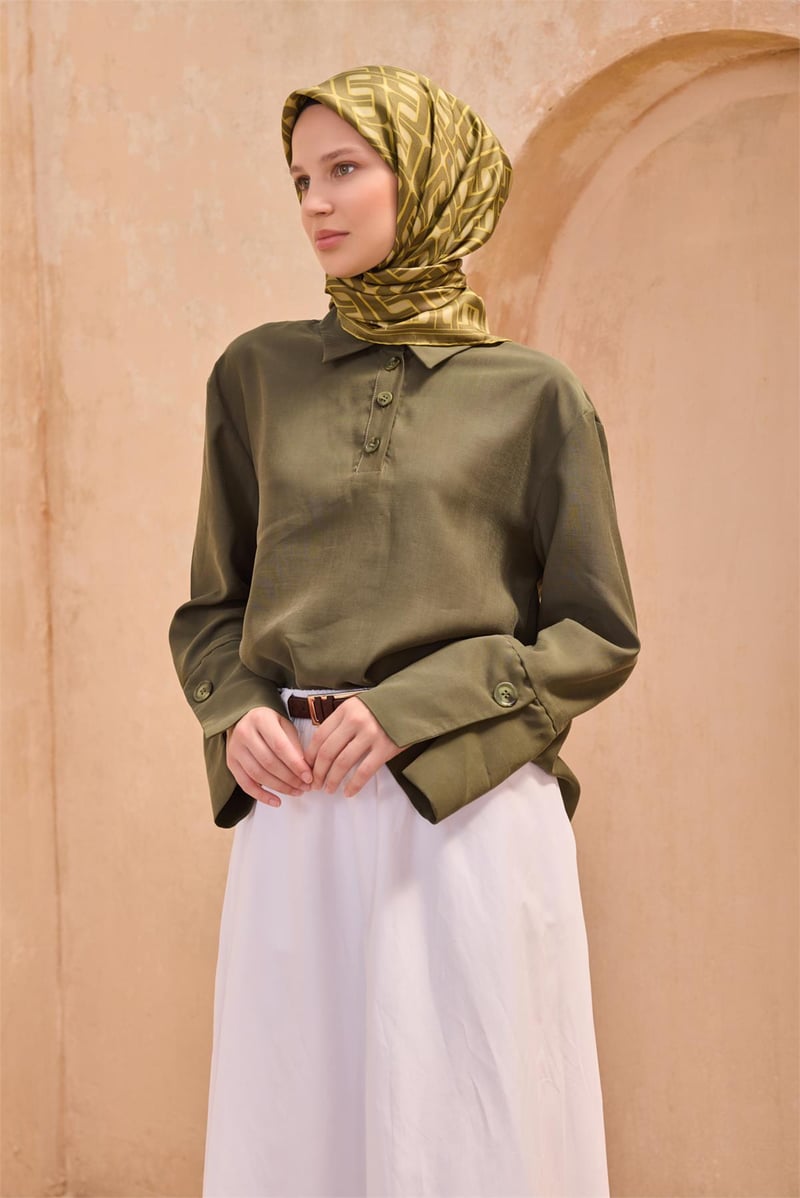 {URUNSEO_TITLE} | BELLI | BELLİ İPEK EŞARP | BELLİ GEOMETRIK DESEN İPEK EŞARP 4118D TWILL - 88