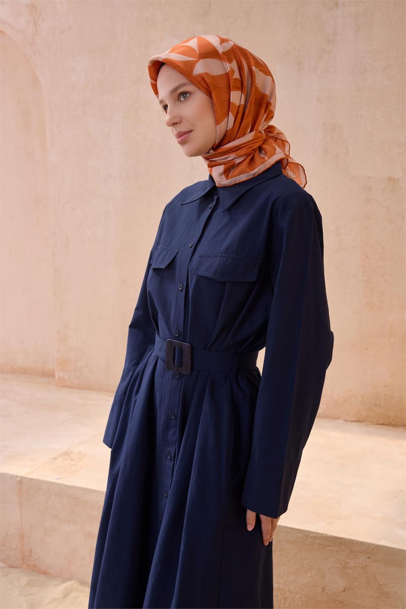 {URUNSEO_TITLE} | BELLI | BELLİ İPEK EŞARP | BELLİ GEOMETRIK DESEN İPEK EŞARP 4123D TWILL - 60