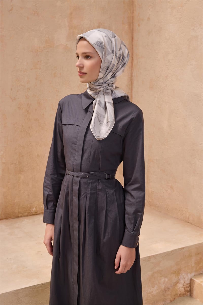 {URUNSEO_TITLE} | BELLI | BELLİ İPEK EŞARP | BELLİ GEOMETRIK DESEN İPEK EŞARP 4123D TWILL - 60