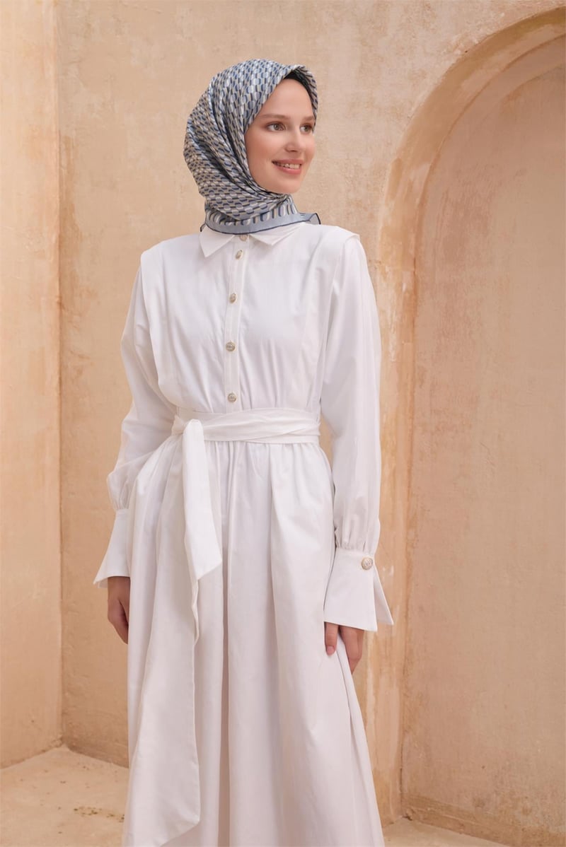 {URUNSEO_TITLE} | BELLI | BELLİ İPEK EŞARP | BELLİ GEOMETRIK DESEN İPEK EŞARP 4124D TWILL - 86