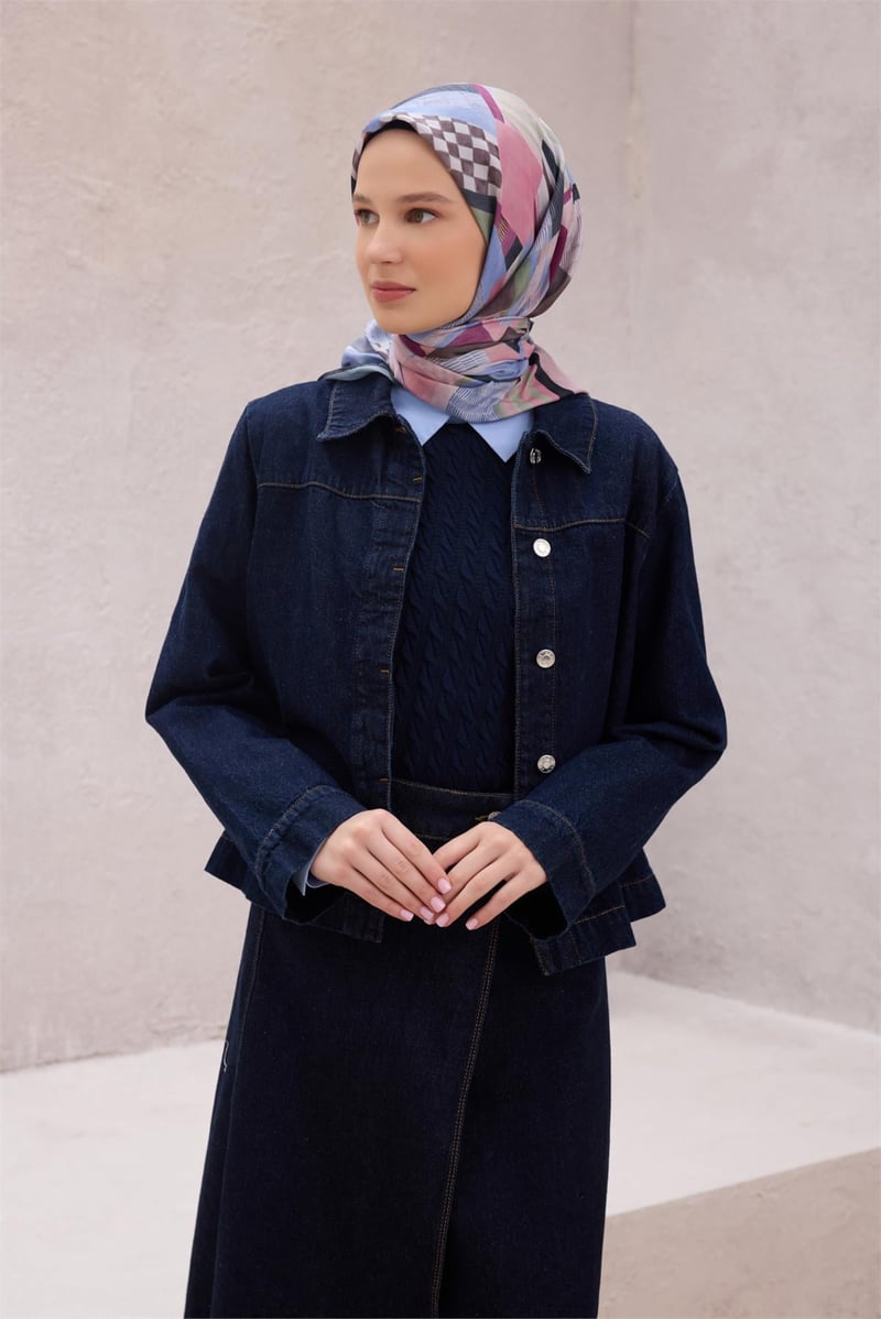 {URUNSEO_TITLE} | BELLI | POLYESTER EŞARP | BELLİ GEOMETRİK DESEN NOVA FÜME EŞARP 1010