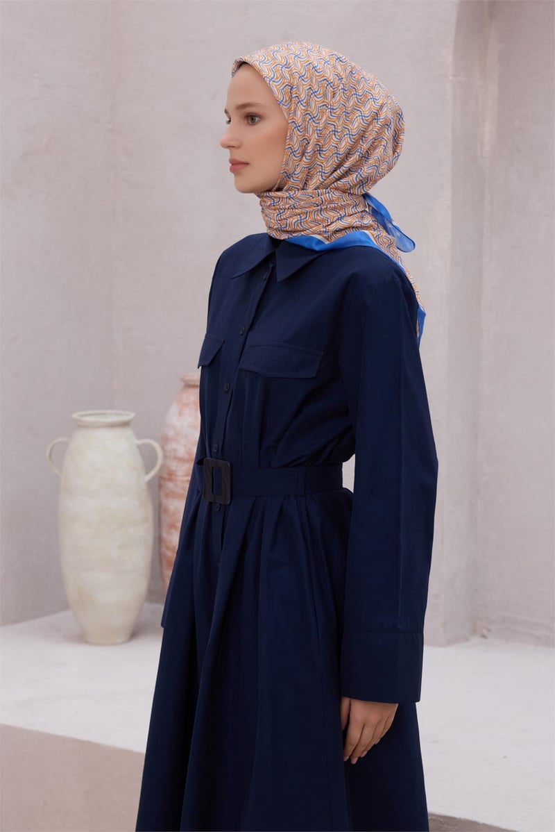 {URUNSEO_TITLE} | BELLI | POLYESTER EŞARP | BELLİ GEOMETRİK DESEN NOVA SAKS EŞARP 1007