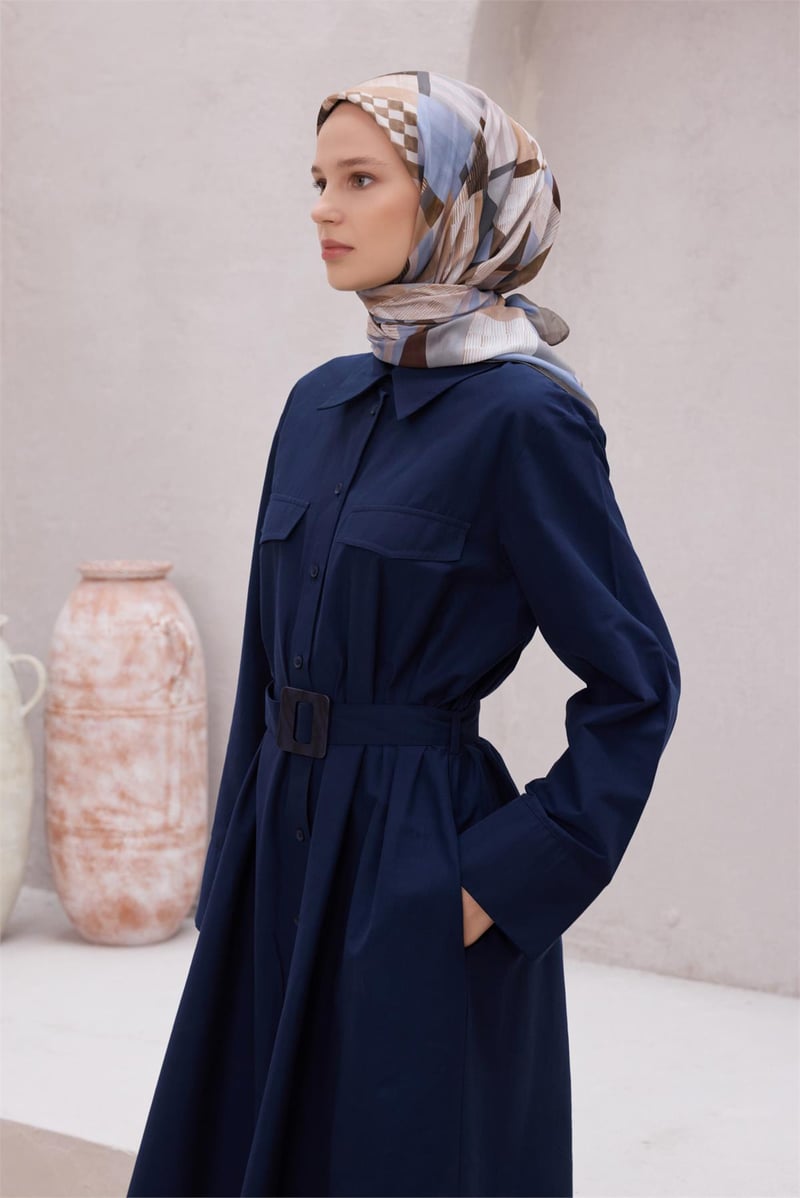 {URUNSEO_TITLE} | BELLI | POLYESTER EŞARP | BELLİ GEOMETRİK DESEN NOVA VİZON EŞARP 1010