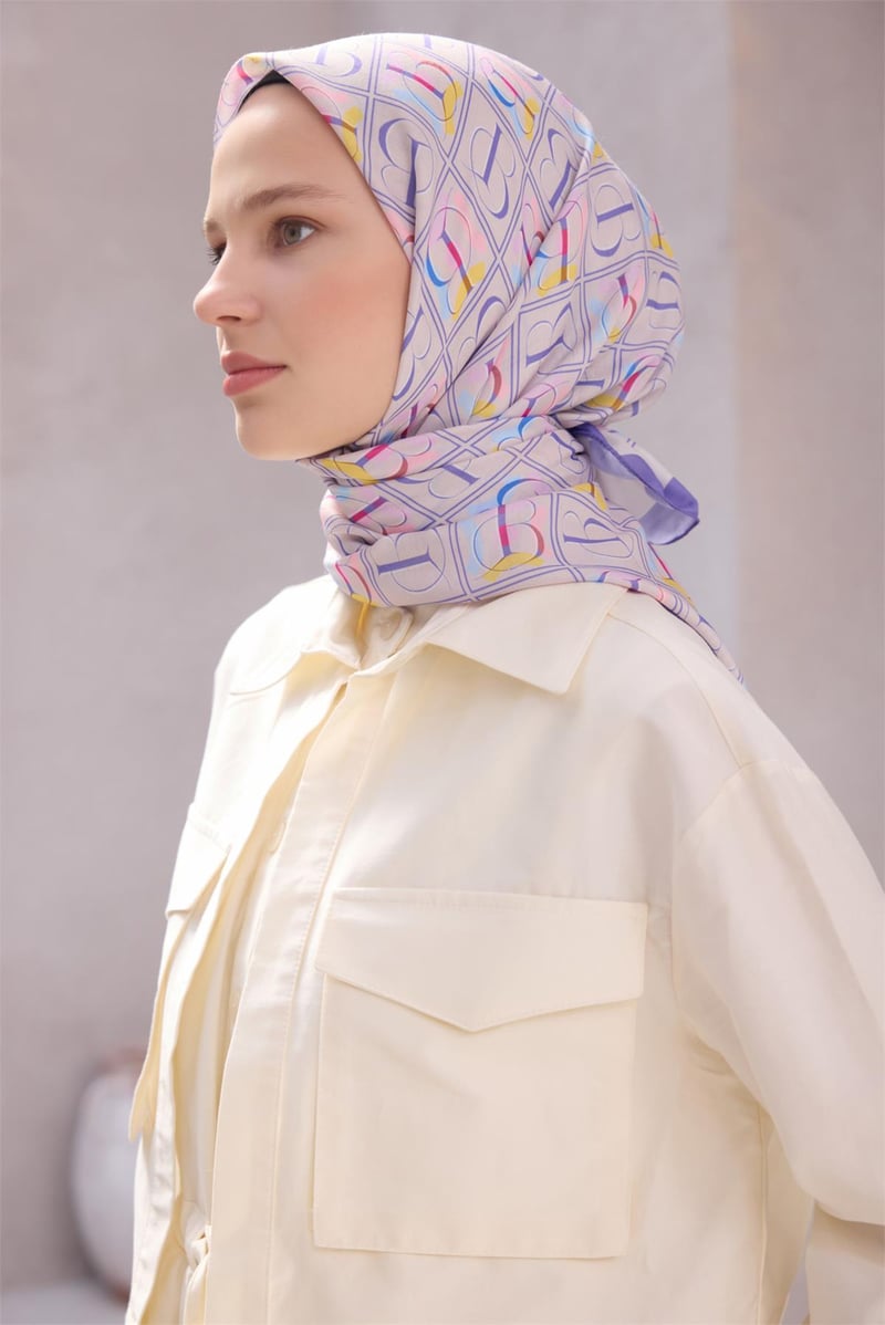 {URUNSEO_TITLE} | BELLI | POLYESTER EŞARP | BELLİ İMZA DESEN NOVA MOR EŞARP 1013