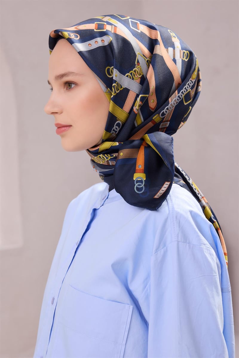 {URUNSEO_TITLE} | BELLI | BELLİ İPEK EŞARP | BELLİ KEMER DESEN İPEK EŞARP 4200D (TWILL) LACİVET - 03