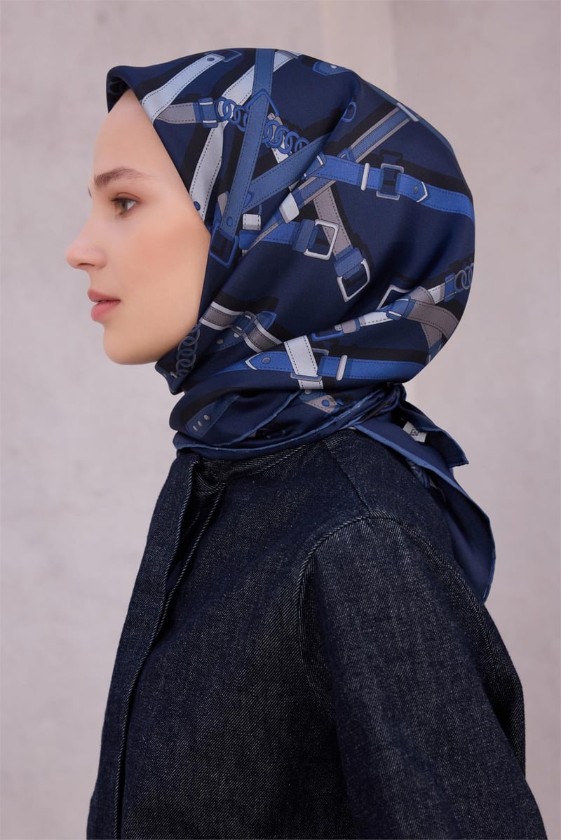{URUNSEO_TITLE} | BELLI | BELLİ İPEK EŞARP | BELLİ KEMER DESEN İPEK EŞARP 4200D (TWILL) LACİVET - 52