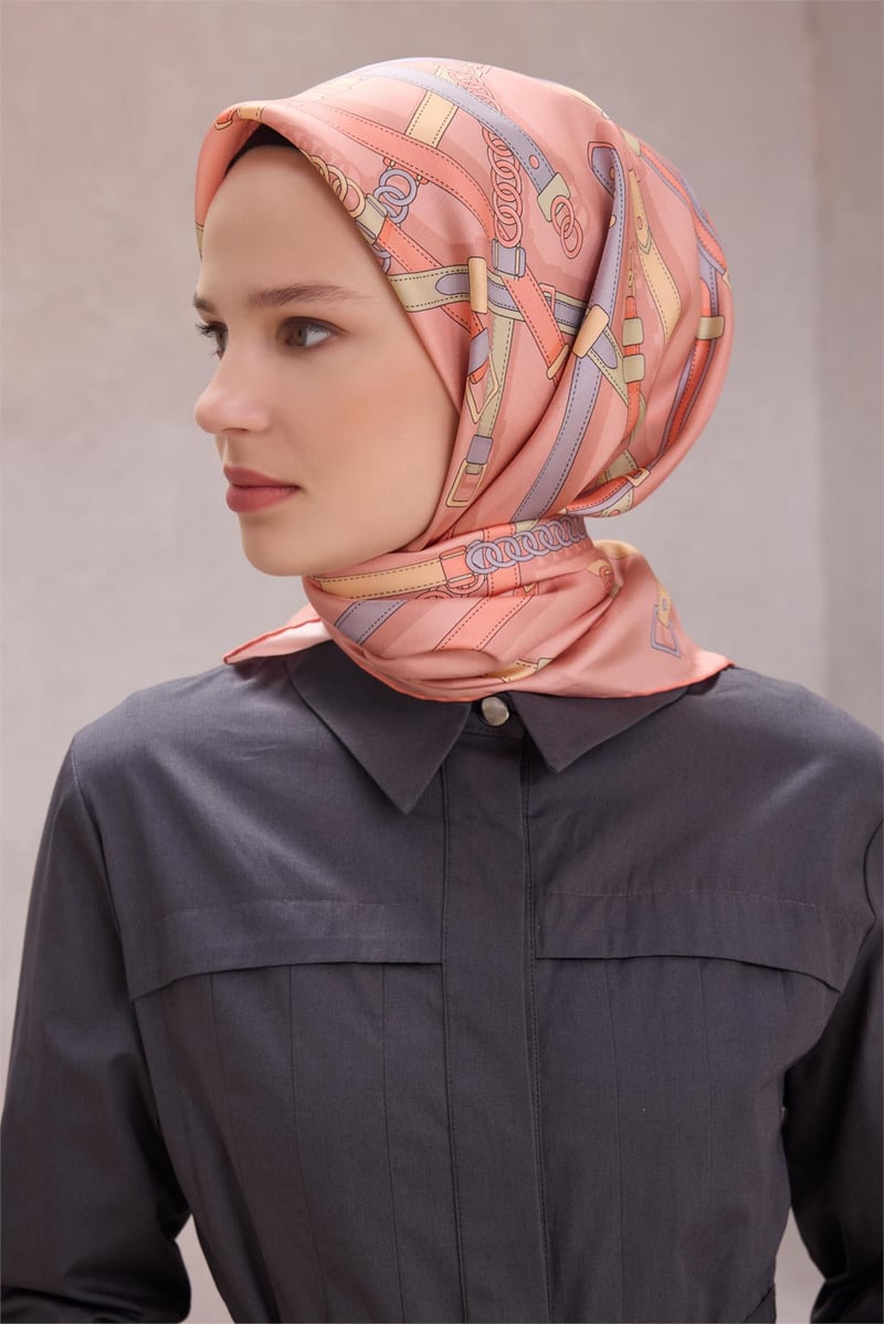 {URUNSEO_TITLE} | BELLI | BELLİ İPEK EŞARP | BELLİ KEMER DESEN İPEK EŞARP 4200D (TWILL) PUDRA - 83