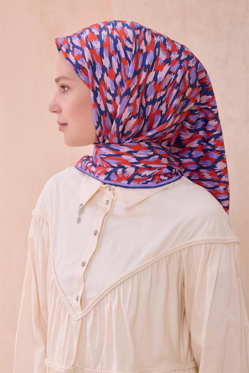 {URUNSEO_TITLE} | BELLI | BELLİ İPEK EŞARP | BELLİ LEOPAR DESEN İPEK EŞARP 4103D TWILL - 86
