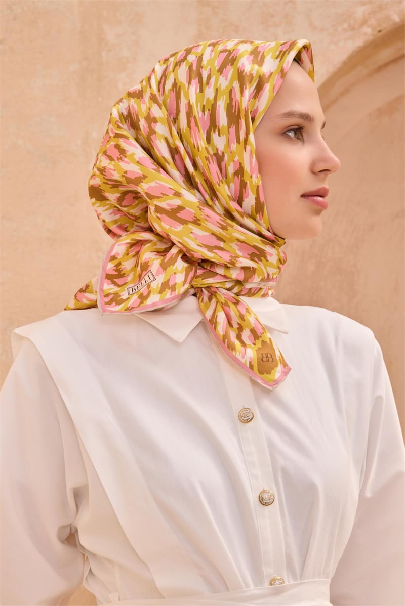 {URUNSEO_TITLE} | BELLI | BELLİ İPEK EŞARP | BELLİ LEOPAR DESEN İPEK EŞARP 4103D TWILL - 86
