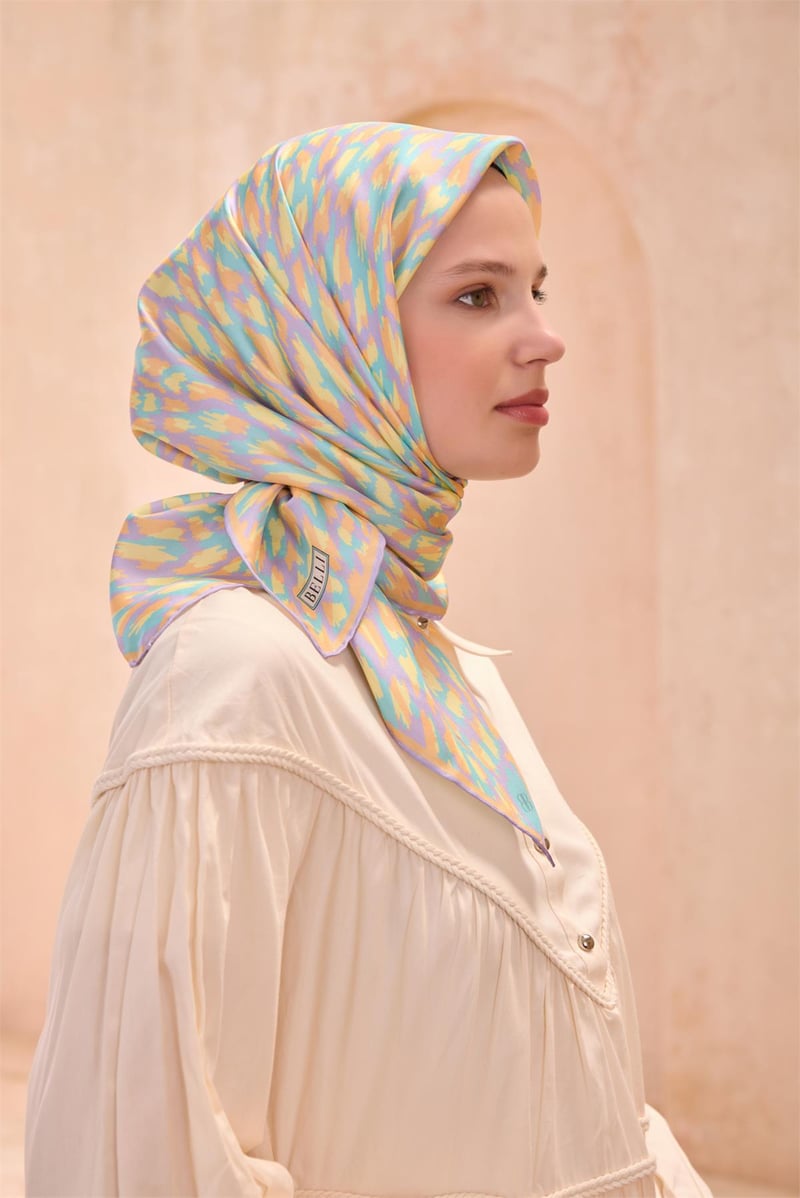 {URUNSEO_TITLE} | BELLI | BELLİ İPEK EŞARP | BELLİ LEOPAR DESEN İPEK EŞARP 4103D TWILL - 86