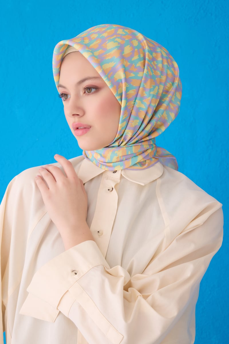 {URUNSEO_TITLE} | BELLI | BELLİ İPEK EŞARP | BELLİ LEOPAR DESEN İPEK EŞARP 4103D TWILL - 86