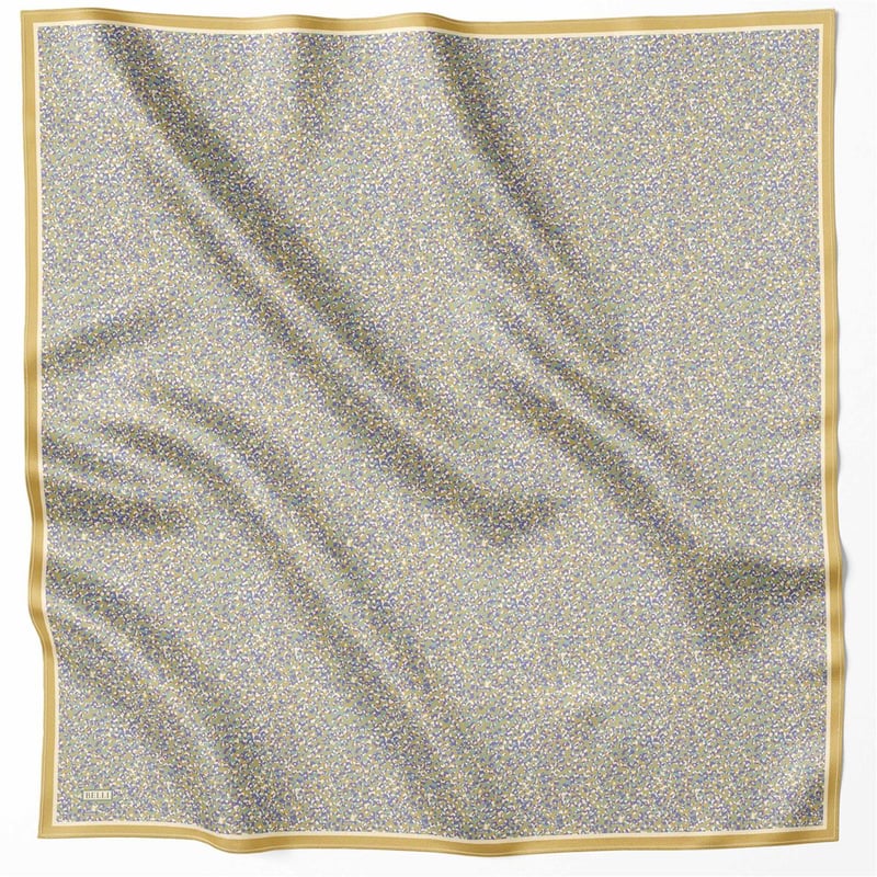BELLİ LEOPAR DESEN İPEK EŞARP 4208D (TWILL) HARDAL - 85