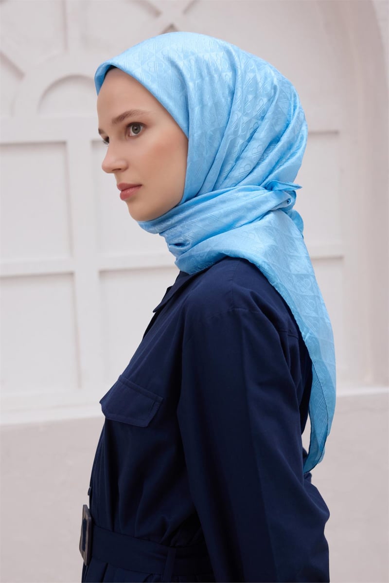 {URUNSEO_TITLE} | BELLI | POLYESTER EŞARP | BELLİ LOGO DESEN J.MONOGRAM KAHVE EŞARP