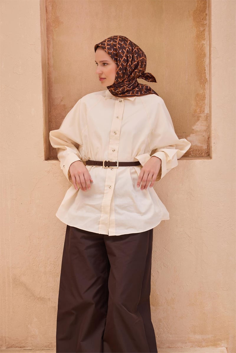 {URUNSEO_TITLE} | BELLI | BELLİ İPEK EŞARP | BELLİ MONOGRAM DESEN İPEK EŞARP 4102D TWILL - 84