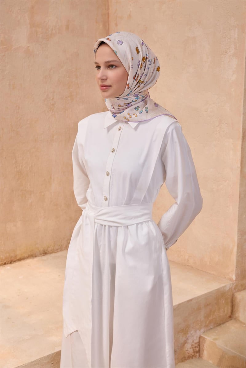 {URUNSEO_TITLE} | BELLI | BELLİ İPEK EŞARP | BELLİ OBJE DESEN İPEK EŞARP 4121D TWILL - 55