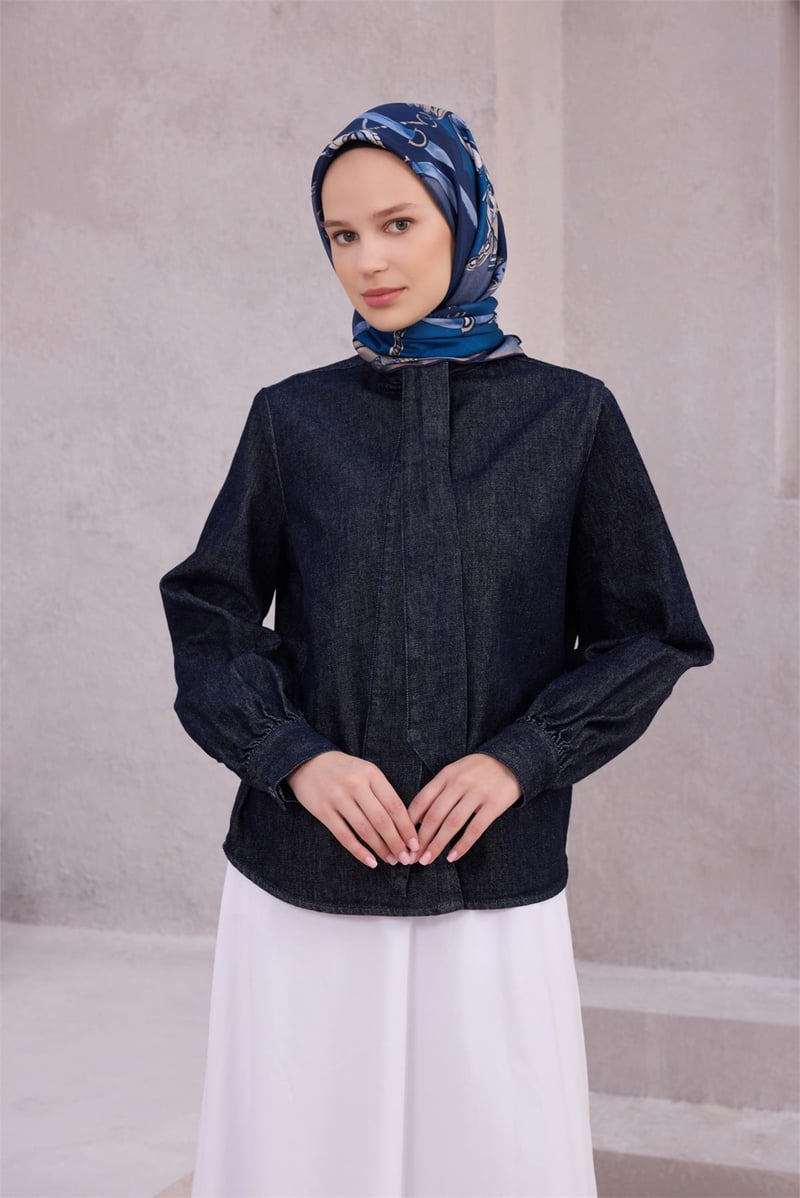 {URUNSEO_TITLE} | BELLI | BELLİ İPEK EŞARP | BELLİ OBJE DESEN İPEK EŞARP 4205D (TWILL) LACİVERT - 84