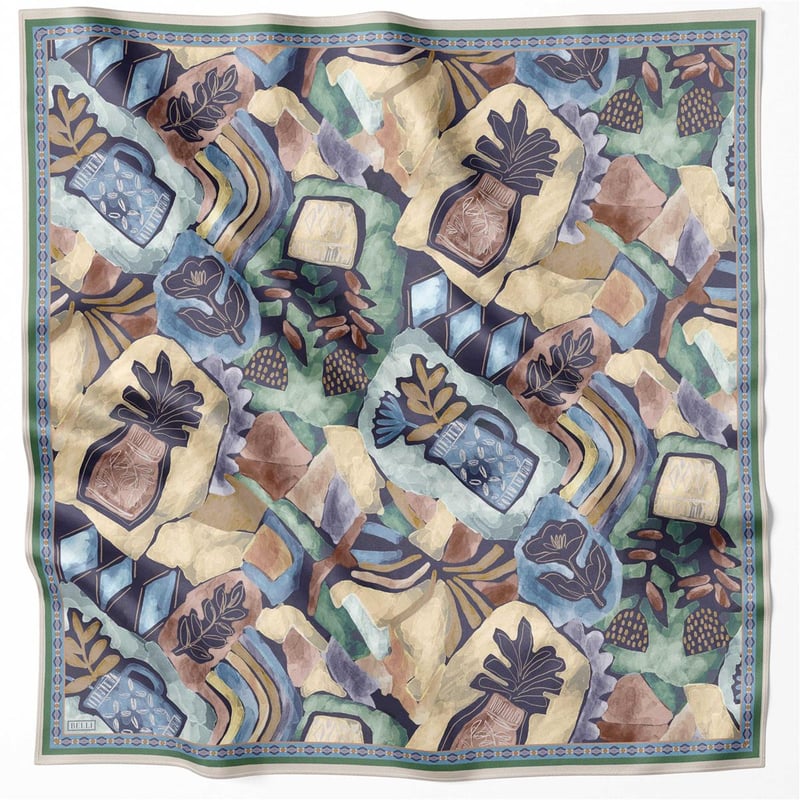 {URUNSEO_TITLE} | BELLI | BELLİ İPEK EŞARP | BELLİ OBJE DESEN İPEK EŞARP 4216D (TWILL) MİNT - 20