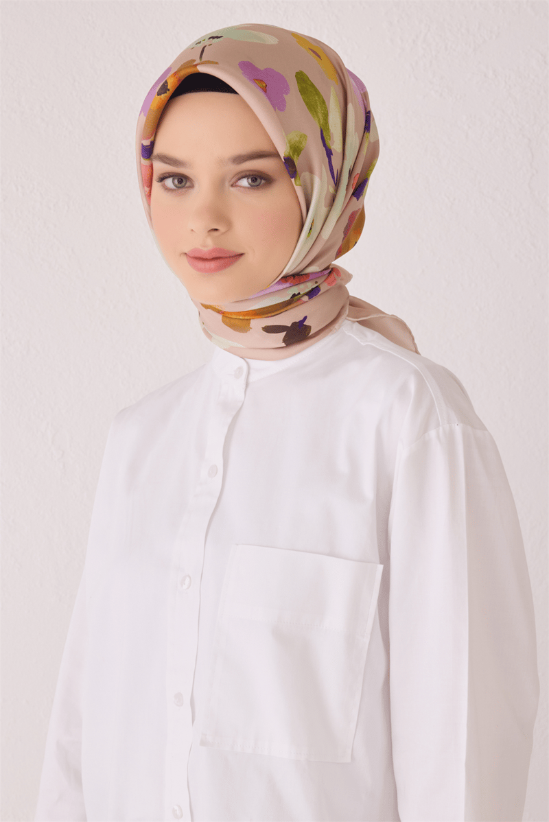 BELLİ SAF İPEK EŞARP 4033D (T) - 31