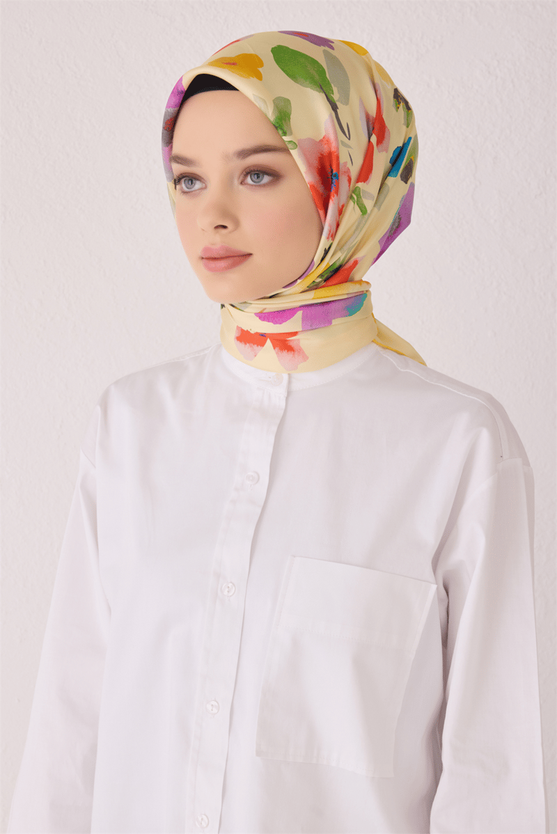 BELLİ SAF İPEK EŞARP 4033D (T) - 83