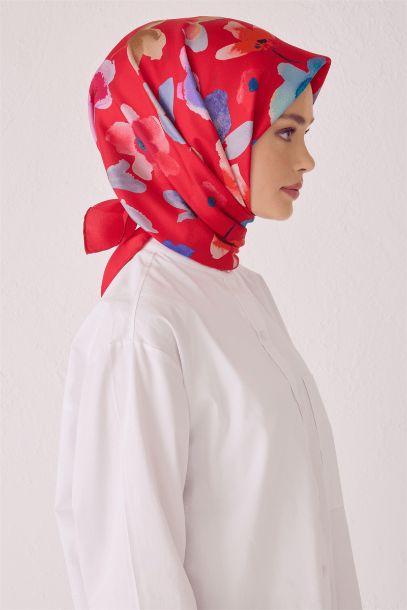 BELLİ SAF İPEK EŞARP 4033D (T) - 84