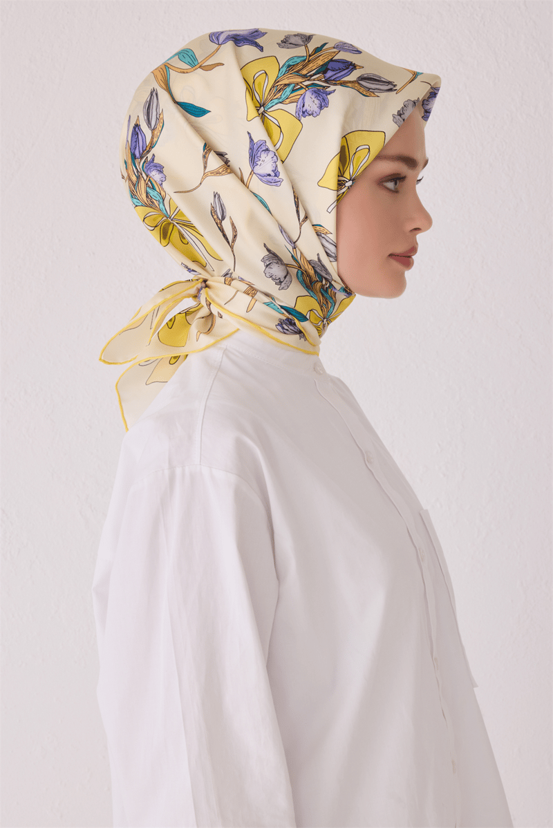 BELLİ SAF İPEK EŞARP 4037D (T) - 83
