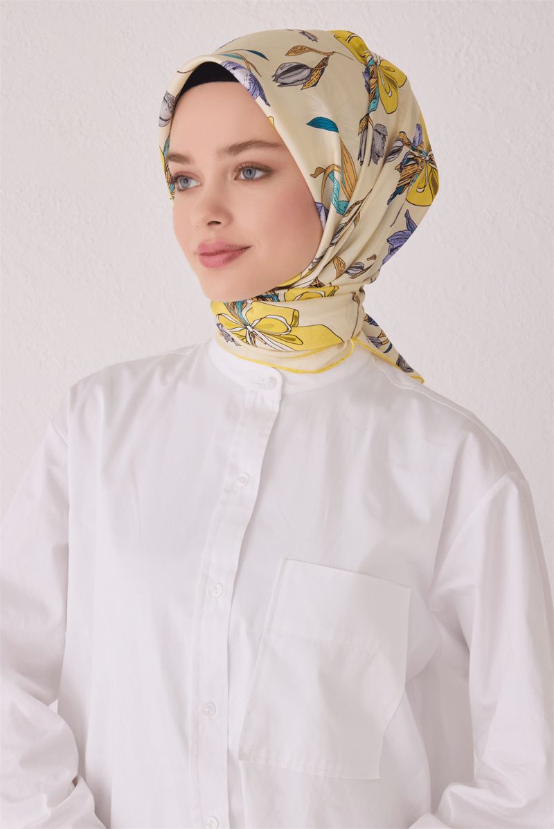 BELLİ SAF İPEK EŞARP 4037D (T) - 83