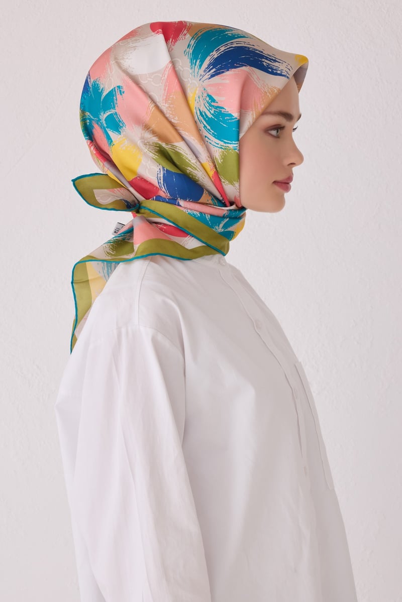 BELLİ SAF İPEK EŞARP 4038D (T) - 51