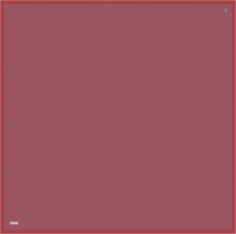 Bordo Klasik Desen %100 Twill İpek Eşarp 4317-80