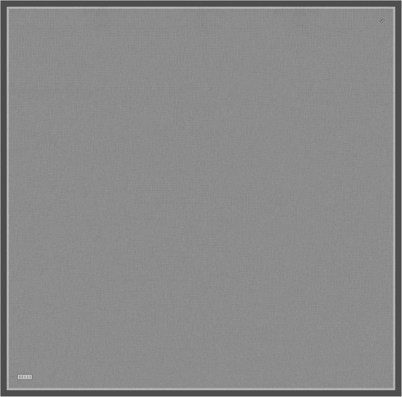 Gri Klasik Desen %100 Twill İpek Eşarp 4305-01