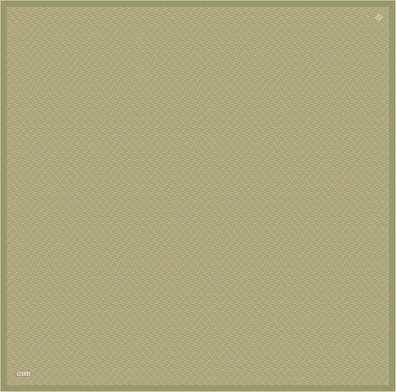 Hardal Klasik Desen %100 Twill İpek Eşarp 4317-88