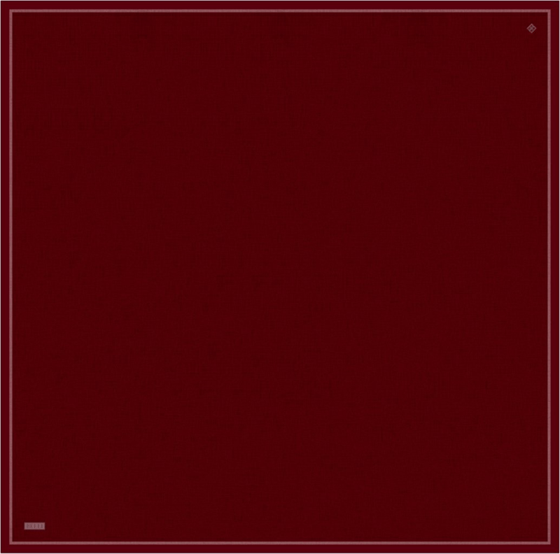 Kırmızı Klasik Desen %100 Twill İpek Eşarp 4305-03