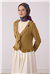 Mor Etnik Desen %100 Twill İpek Eşarp 4422-03