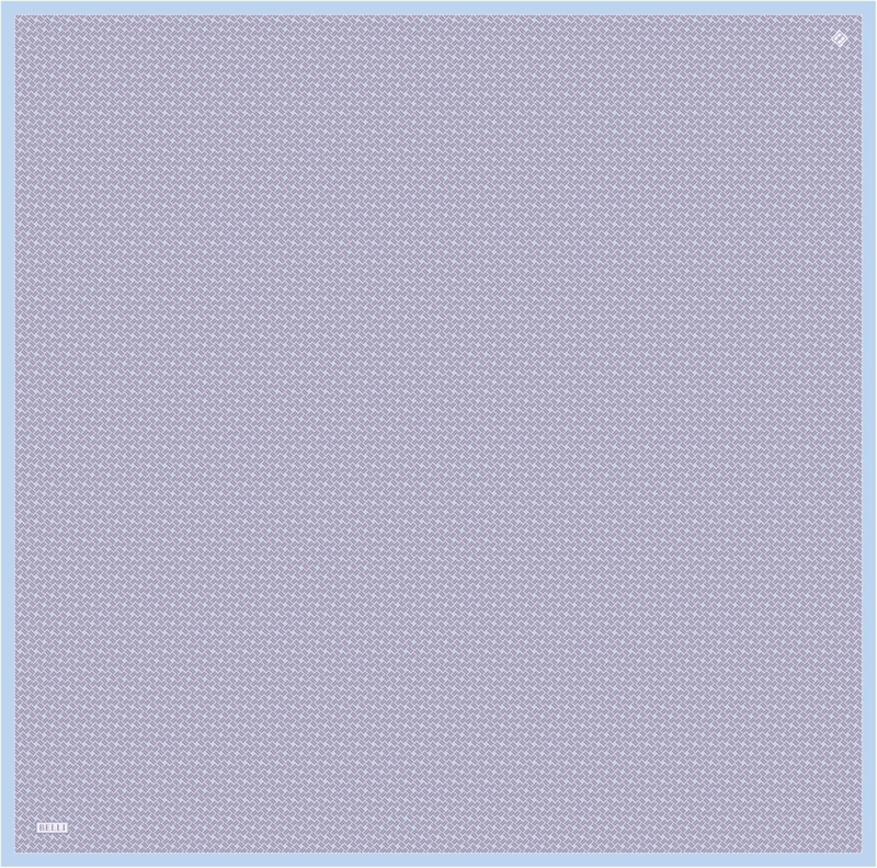 Mor Klasik Desen %100 Twill İpek Eşarp 4317-36