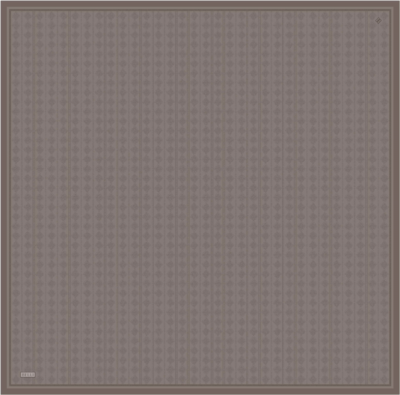 Vizon Geometrik Desen %100 Twill İpek Eşarp 4425-85