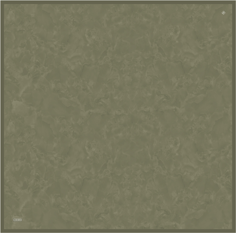 Yeşil Soyut Desen %100 Twill İpek Eşarp 4428-04