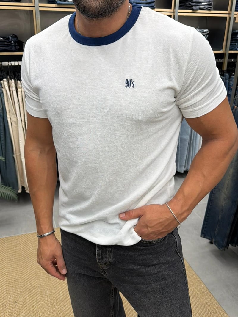 90's Tshirt Beyaz