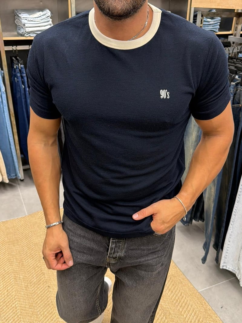 90's Tshirt Lacivert